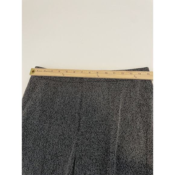 Banana Republic Size 8L Black White Tweed Wide Leg Dress Pants - Picture 5 of 6
